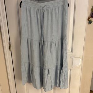 Wonderly Sky Blue Maxi Skirt